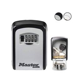 Master Lock Caja de Llaves Segura con Combinación 4 Dígitos, Montaje en Pared, Resistente a la Intemperie, Formato M, Ideal para Airbnb