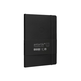 Antartik Cuaderno A5 Tapa Blanda Hojas Cuadriculadas Negro 80 Hojas 80 gr FSC