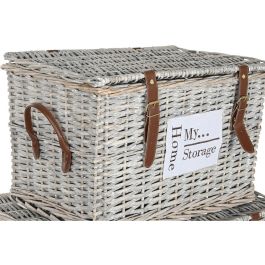 Juego de Baúles Home ESPRIT Natural Mimbre 67 x 45 x 46 cm Juego de Baúles Home ESPRIT Natural Mimbre 67 x 45 x 46 cm