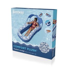 Bestway Colchoneta Hinchable con Parasol Comfort Plush 198x112 cm Playa y Piscina 43732