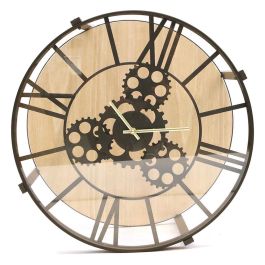 Home Deco Factory Mesa Auxiliar Reloj Industriel Diámetro 40,5 cm