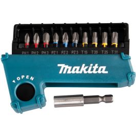 Makita E-03567 Set de Puntas de Torsión, 11 Piezas, PH1/2/3, PZ1/2/3, Torx T15/20/25/30, Hex 1/4" Precio: 37.50000056. SKU: B1EXAJKVAB