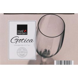 Royal Leerdam Set 6 Copas de Champagne Gótica 21 cl ø4.8 x 22.5 cm