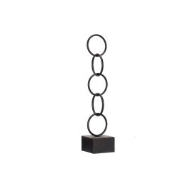 Figura Aros Negro Grande Giftdecor 12.5x60.5x12.5 cm - Metal (8 Unidades) Figura Aros Negro Grande Giftdecor 12.5x60.5x12.5 cm - Metal (8 Unidades)
