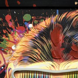 DKD Home Decor Cuadro Moderno Multicolor Negro LED 93 x 63 cm (2 Unidades)