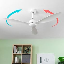 Ventilador de Techo con Luz LED y 3 Aspas ABS Flaled InnovaGoods Blanco 36 W 52" Ø132 cm Ventilador de Techo con Luz LED y 3 Aspas ABS Flaled InnovaGoods Blanco 36 W 52" Ø132 cm