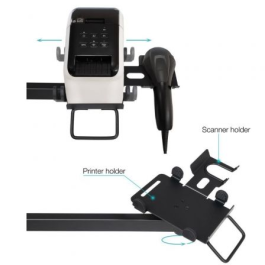 TooQ TQPM0003 Soporte de Mesa para TPV 2 Monitores Giratorio Inclinable Rotatorio hasta 9kg