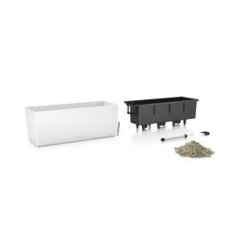 Lechuza 15670 LEC4008789156709 Jardinera Balconera Color 50 Todo en Uno Blanca