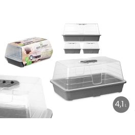 Set 3 Invernaderos Con Respiradero Ibergarden 38X18CM (8 Unidades)