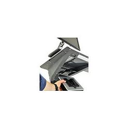 Ergotron Neo-Flex LCD Cart - Carro/Soporte Multimedia con Ruedas para Pantallas Planas hasta 27" (68.6 cm), 11.8 kg, Inclinación y Giro, Bandeja Teclado, Bloqueo y Gestión de Cables