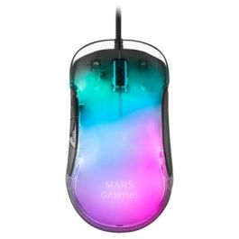 Mars Gaming MMGLOW Ratón Gaming 12800DPI ultraligero 75g, iluminación CHROMA-GLOW RGB, interruptores Huano, Negro Precio: 22.49999961. SKU: B17CB4RWSF