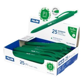 Milan Boligrafo P1 Touch Verde Caja Expositora 25 Unidades Precio: 11.49999972. SKU: B13NBNSKKN