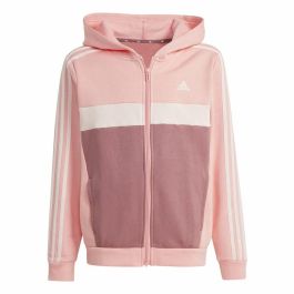 Chándal Infantil Adidas Tiberio 3-Stripes Colorblock Fleece Rosa