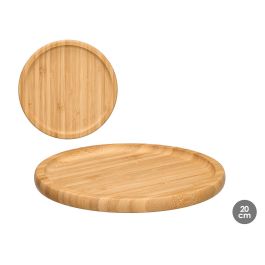 Kinvara Bandeja Redonda de Bambú Natural 20x20 cm (12 Unidades) Precio: 32.88999978. SKU: B1JCWSJC8X