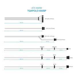 TOOQ FUENTE ALIMENTACION TQAPOLO-600SP 600W TOOQ FUENTE ALIMENTACION TQAPOLO-600SP 600W