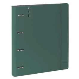 Carpeta Con Recambio Safta Din A4 Cuadro 5 mm Polipropileno Foam 4 Anillas 35 mm Verde Oscuro Carpeta Con Recambio Safta Din A4 Cuadro 5 mm Polipropileno Foam 4 Anillas 35 mm Verde Oscuro