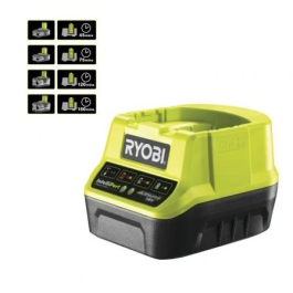 Ryobi Cargador Rápido de Baterías ONE+ 18V 2.0Ah RC18120 (Sin Batería) 5133002891
