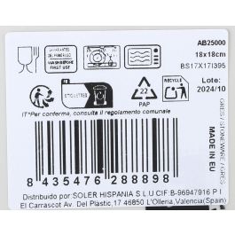 La Mediterranea Bol Albus Elite Brillo 18 x 18 cm (24 Unidades)