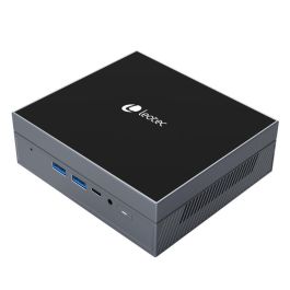 Leotec LEMPC19 PC/estación de trabajo barebone Cubo Negro con Procesador Intel N5105, 4GB RAM y SSD 128GB