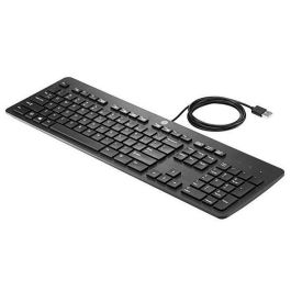 HP Teclado USB Business Slim, Negro Precio: 24.50000014. SKU: B1F5BFPLGK