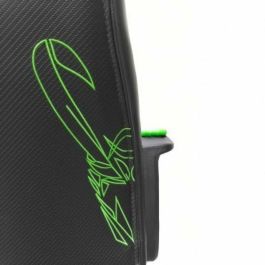 Woxter GM26-056 Silla Gaming Stinger Station Alien Verde Ergonómica, Altura Ajustable, Cojín Lumbar, Piel Sintética Transpirable, 150 kg