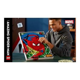 LEGO Art The Amazing Spider-Man 31209, Juego de Construcción de Arte con Mosaico, 2099 Piezas, para Adultos, 18+