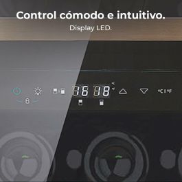 Cecotec Vinoteca integrable 36 botellas Duo 36000 Touch doble zona negro cristal LED
