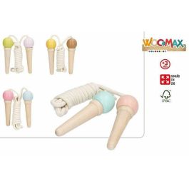 Woomax Comba de Madera de 2.5 metros para niños, con mangos de madera y cuerda de algodón, modelos surtidos a partir de 3 años Woomax Comba de Madera de 2.5 metros para niños, con mangos de madera y cuerda de algodón, modelos surtidos a partir de 3 años