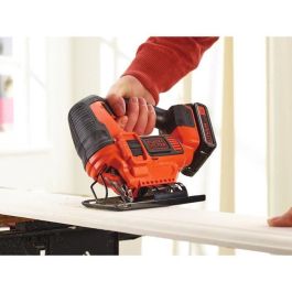 Black+Decker BDCJS18N-XJ Sierra de Calar Inalámbrica 18V - Péndulo, Suela Inclinable 0-45° - Compatible Baterías Litio