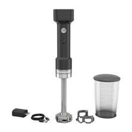 Kitchenaid Batidora de Mano Inalámbrica 12V con Batería, Color Negro Mate