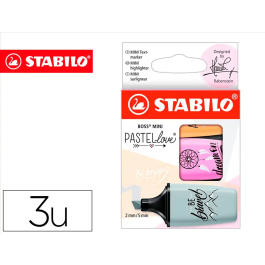Stabilo Rotulador BOSS mini pastel love Estuche 3 uds Fucsia Helado/Naranja Pálido/Gris Precio: 4.49999968. SKU: B1HBTVZBMC