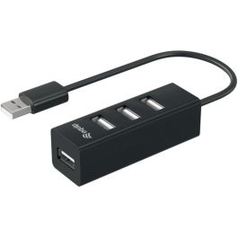 Equip 128955 Concentrador Hub USB 2.0 de 4 Puertos USB-A Color Negro, Compatible con PC y Portátiles Windows/Mac, Expansor Precio: 9.5000004. SKU: B17CSFBDBL