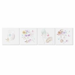 Cuadro Moderno DKD Home Decor Multicolor 1.8 x 40 x 40 cm (4 Unidades) Precio: 12.50000059. SKU: B1BY3A62ZY