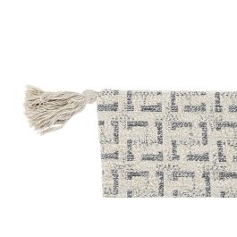 DKD Home Decor Funda Cojin Moderno Beige 60 x 60 x 3 cm Algodon Polyester Flecos (4 Unidades)