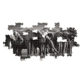 Clementoni CLE8005125398959 Puzzle 1000 piezas Panorama Manada de Gigantes