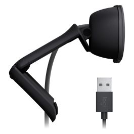 Logitech Brio 100 Webcam Full HD 1080p/30fps - Cámara Web con Micrófono Omnidireccional y Tapa de Privacidad - Grafito