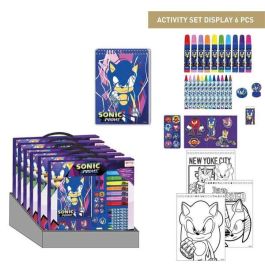 Set Papelería Coloreable Display Sonic 30.0 X 30.0 X 2.5 Cm