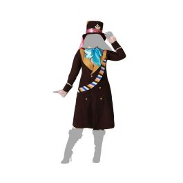 Disfraz Sombrerera Loca Marrón Mujer Adulto XXL Chaqueta Sombrero Accesorio Cuello Personajes de Cuento Polyester