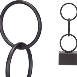 Giftdecor Figura Aros Negro Pequeño 12.5x40.5x12.5 cm (Set de 10)
