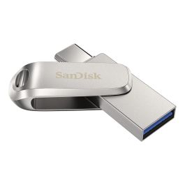 SanDisk Ultra Dual Drive Luxe Memoria USB Tpo C 256 GB USB 3.1 Gen 1 Velocidad Lectura Hasta 400 MB/s Plata