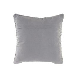 DKD Home Decor Cojin Gris Claro 10 x 45 x 45 cm (4 Unidades) Algodon Poliester