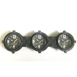 Reloj Pared Vintage DKD Home Decor Negro 6.5 x 18 x 58 cm