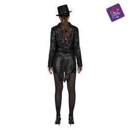My Other Me Disfraz Chaqué Show Woman Negro Talla M-L para Adulto, 100% poliéster