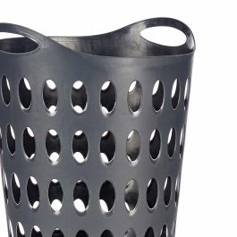 Cesto de Plástico Kipit 50L Antracita con Asas - 42x56x56 cm (12 Unidades) Cesto de Plástico Kipit 50L Antracita con Asas - 42x56x56 cm (12 Unidades)