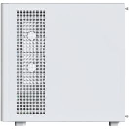 Montech Midi Tower XR Wood Blanco ATX PC Caja de Ordenador con Madera de Nogal