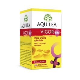 Aquilea Vigor Ella Suplemento Vitalidad y Bienestar Físico y Emocional Femenino con Maca, Rodiola, Ginkgo y Ácido Fólico 60 Cápsulas Precio: 28.5899999. SKU: B148QM6S94