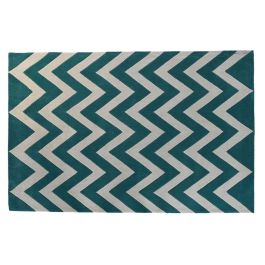 Alfombra DKD Home Decor 160 x 230 x 2 cm Poliéster Zig-zag Bicolor Precio: 221.79000041. SKU: S3045039