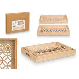 Set 2 Bandejas Rectángulo y Círculos Giftdecor, Madera y Vidrio, 40.5x6.5x31 cm (6 Unidades) Precio: 82.69000003. SKU: B14CPKKY49