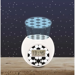 Lexibook Reloj Despertador Edición Fútbol RL977FO con Proyección de Balón