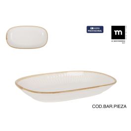 La Mediterranea - Bandeja de Servir Ovalada 25 cm x 14 cm x 3.3 cm, Color Milkycream, Material Melamina (12 Unidades) Precio: 77.0407. SKU: B1CYAGFSDB